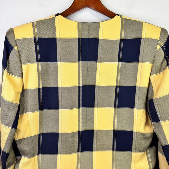 Kasper For A.S.L Double Breasted Blazer Jacket Size 12 - Picture 8 of 11